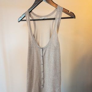 Dream Society Champagne Shimmer Tank Top Small